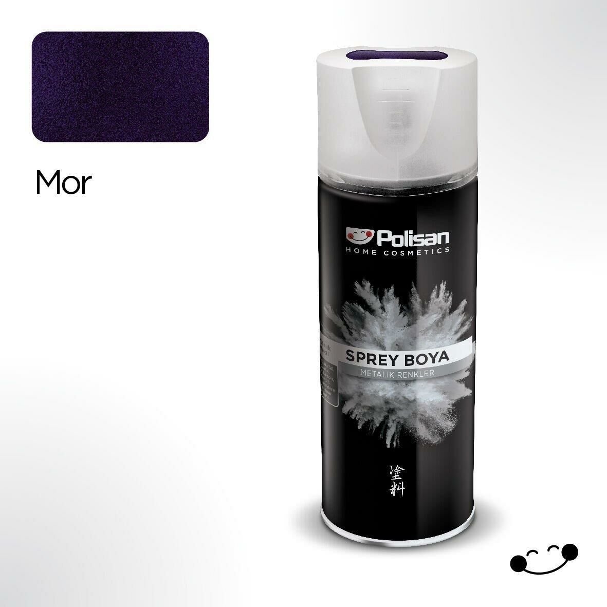 Polisan Metalik Mor Sprey Boya 400 ml