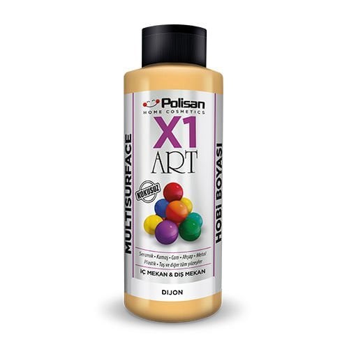 Polisan X1 Art Multisurface Hobi Boyası Dijon 120 ml