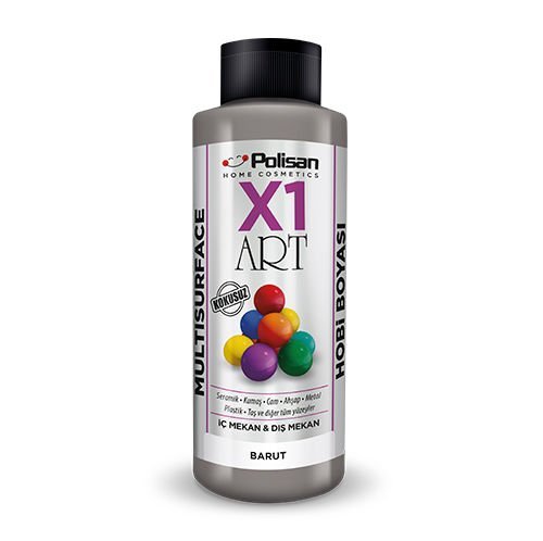 Polisan X1 Art Multisurface Hobi Boyası Barut Rengi 120 ml