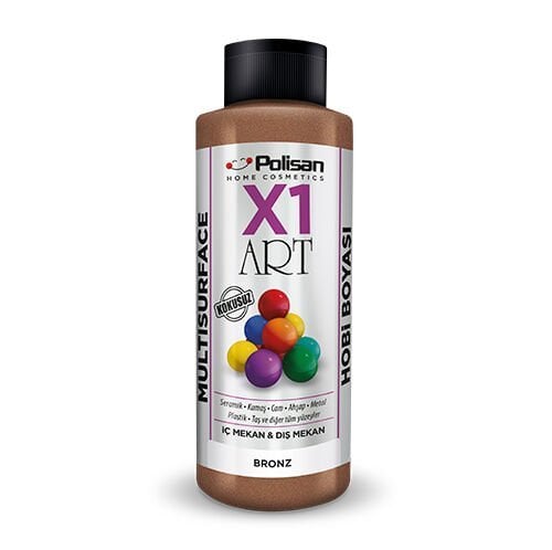 Polisan X1 Art Multisurface Hobi Boyası Bronz Metalik 120 ml