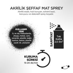 Polisan Sprey Vernik Mat 400ml