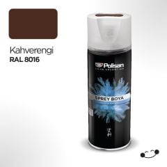 Polisan Plastik Yüzey Kahverengi Sprey Boya 400 ml - RAL 8016