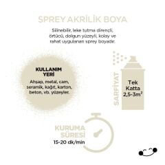 AKRILIK SPREY INCI BEYAZ - RAL 1013 97710130410