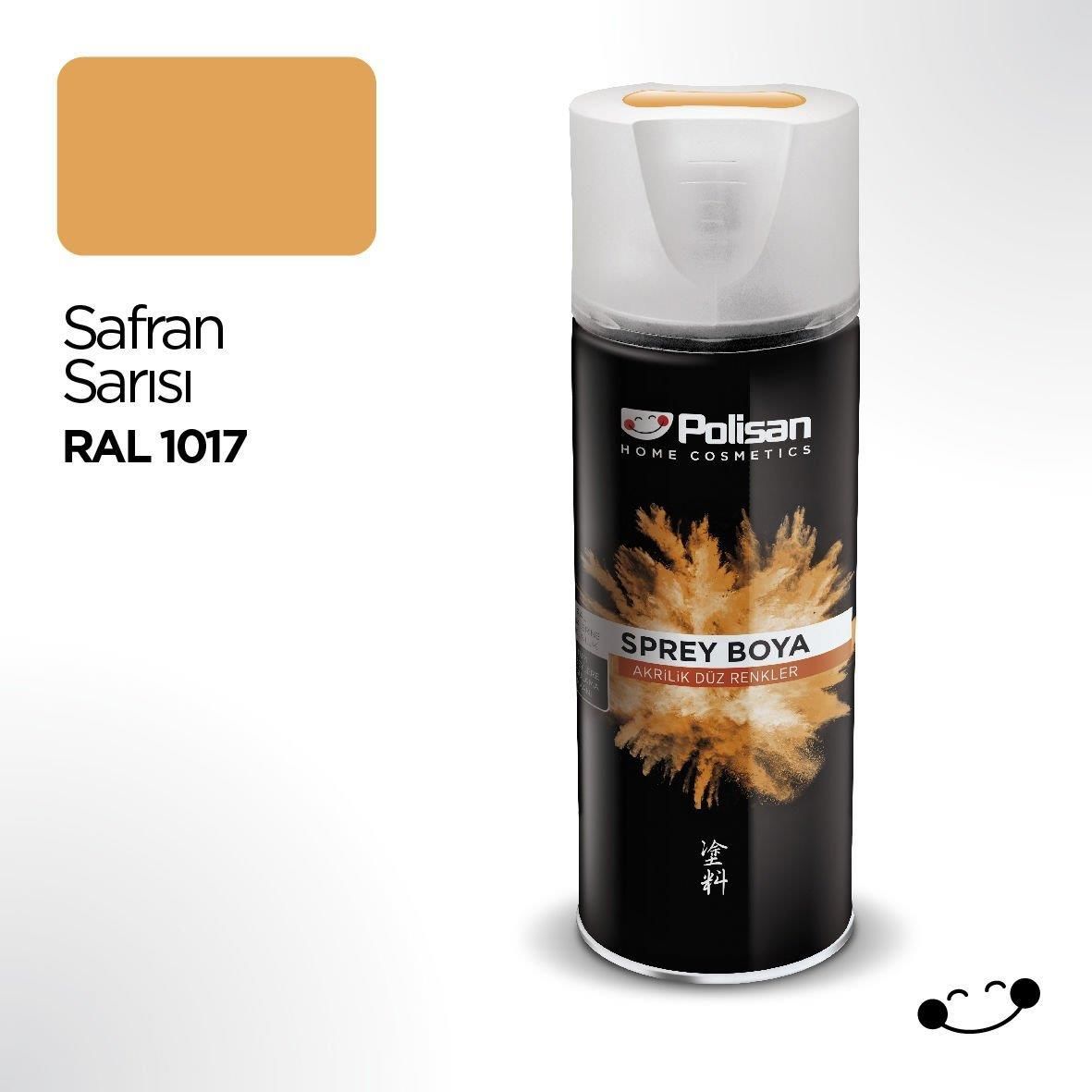 Polisan Akrilik Safran Sarısı Sprey Boya 400 ml - RAL 1017