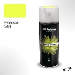 Polisan Floresan Sarı Sprey Boya 400 ml