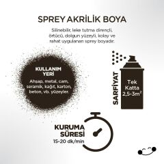 Akrilik Kahve Sprey Boya 400 ml - RAL