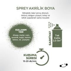 Polisan Akrilik Açık Yeşil Sprey Boya 400 ml - RAL 6012