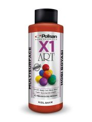 Polisan X1 Art Multisurface Hobi Boyası Kızıl Bakır (Sedef) 120 ml