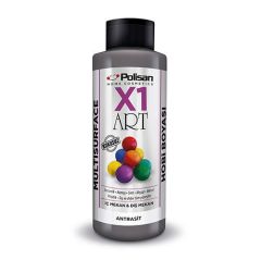Polisan X1 Art Multisurface Hobi Boyası Antrasit 120 ml