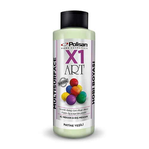 Polisan X1 Art Multisurface Hobi Boyası Patine Yeşili 120 ml