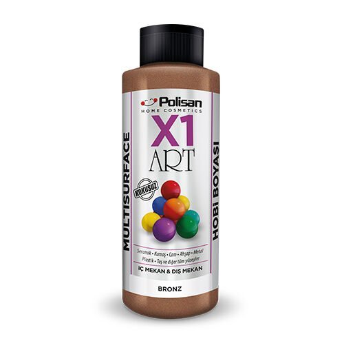 Polisan X1 Art Multisurface Hobi Boyası Bronz Metalik 120 ml